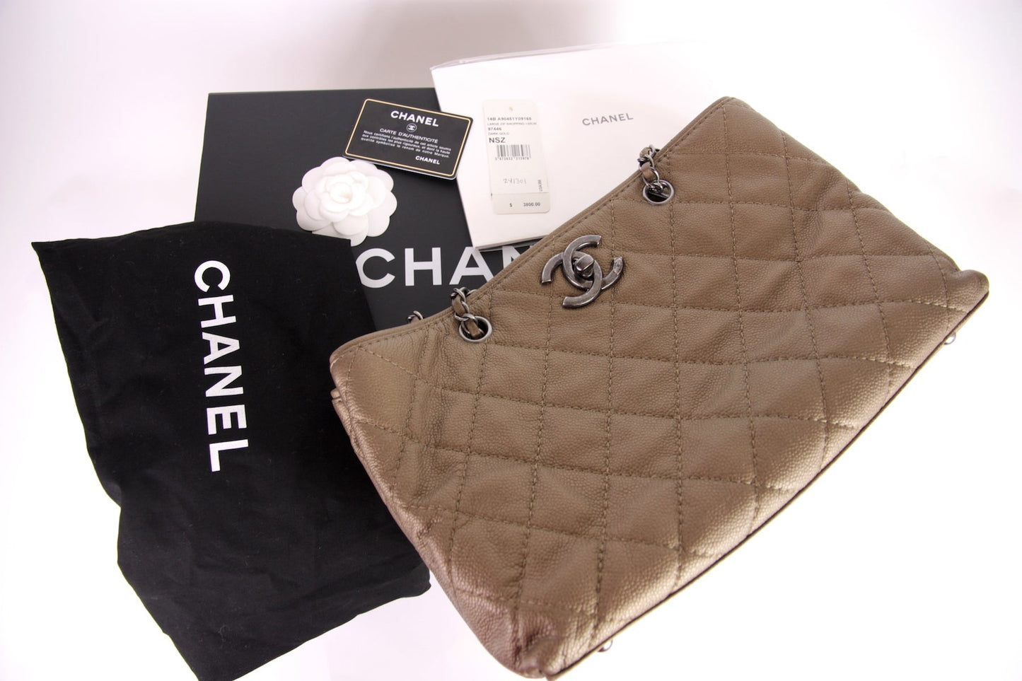Chanel 14B CC Large Zip Shopper Tote Bag - Rovelle Bags