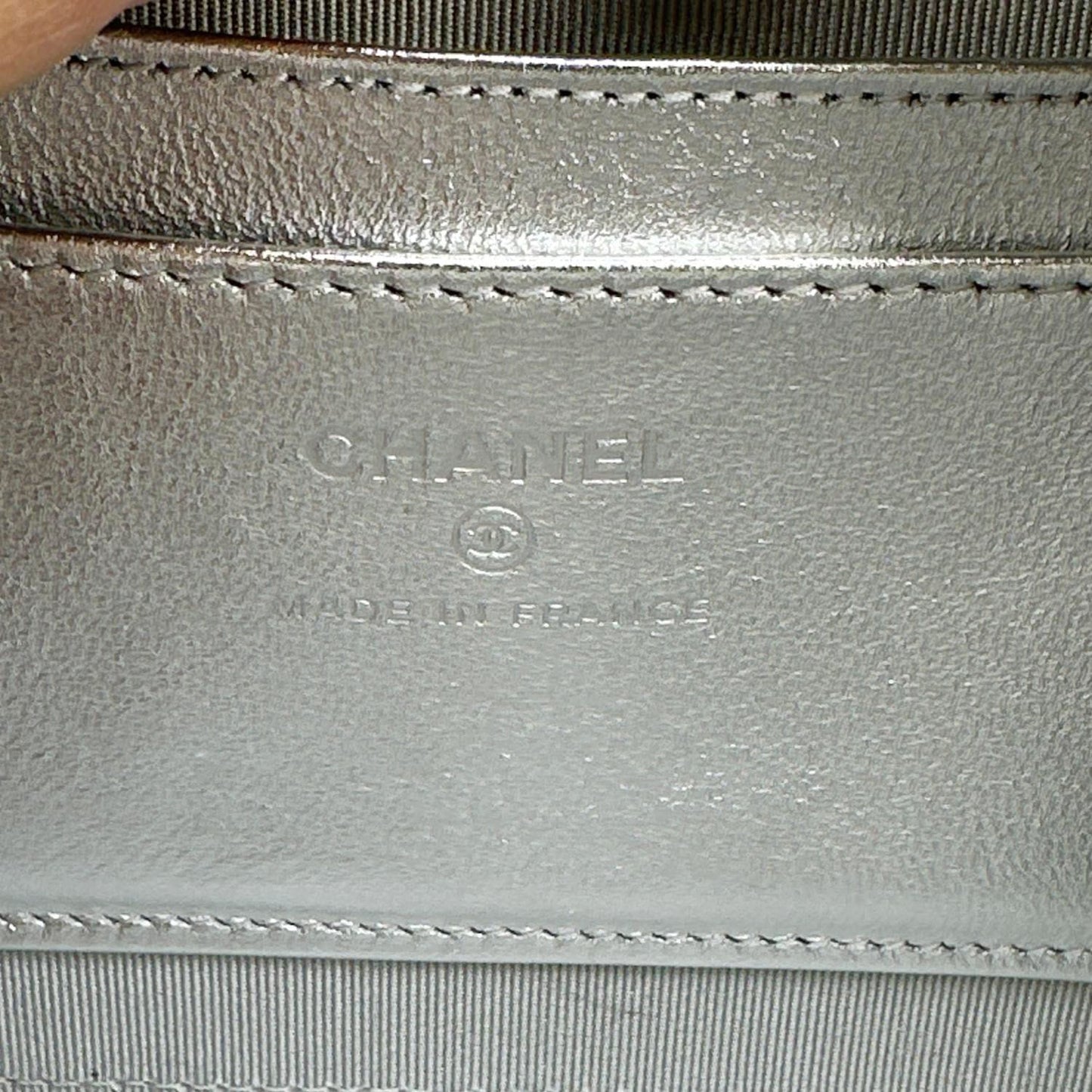 CHANEL Quilted Calfskin Gradient Metallic Leather Camera Bag Multicolor