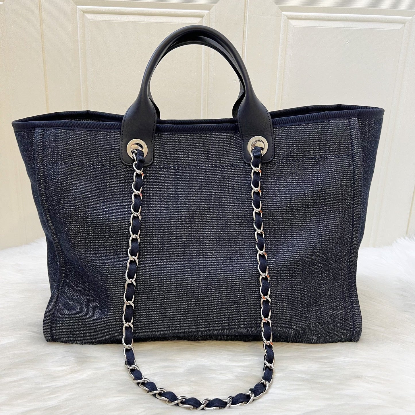 Chanel Medium / Large Deauville Tote Tote Bag - Rovelle Bags