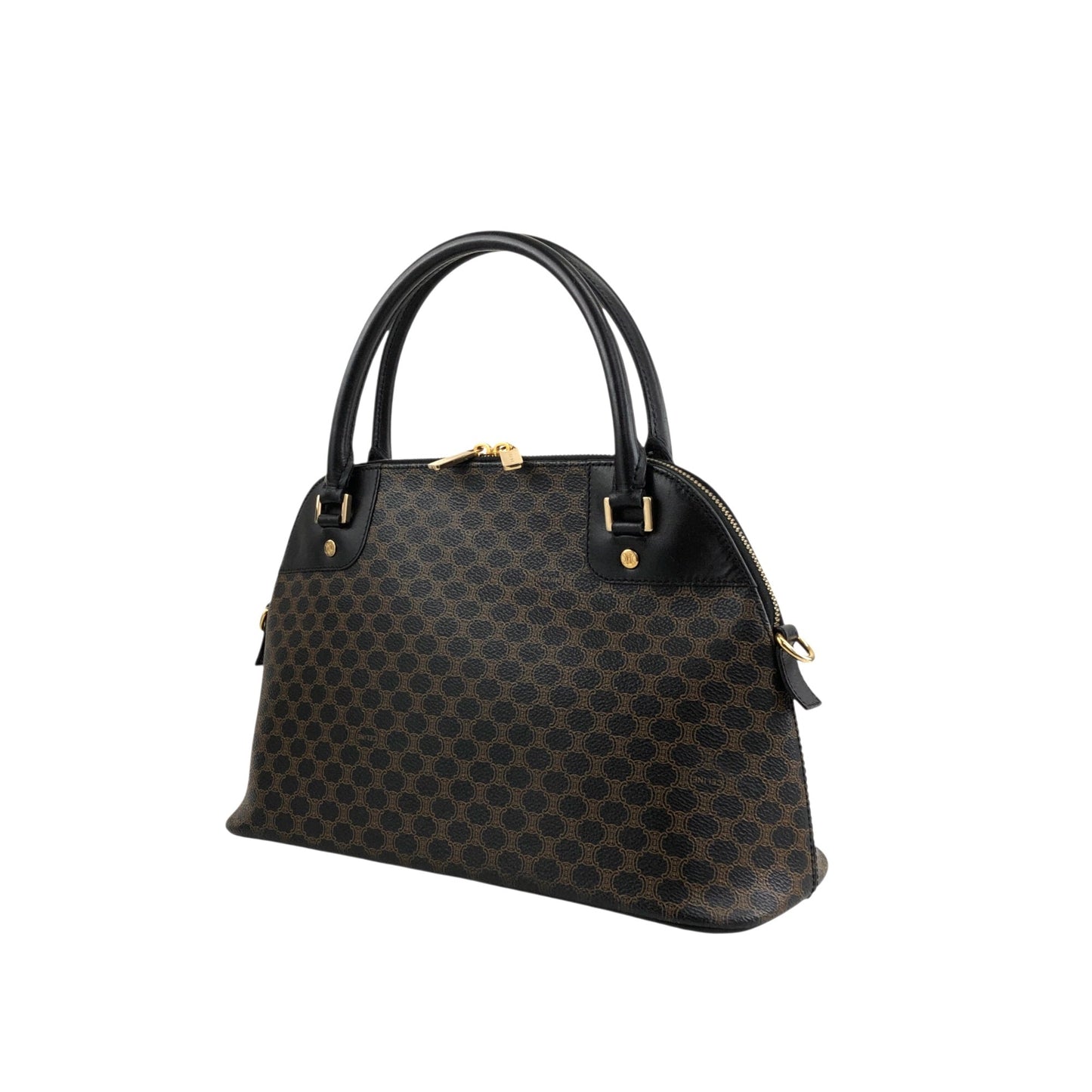 CELINE Macadam Two-way Handbag Shoulder bag Black zmn3dz