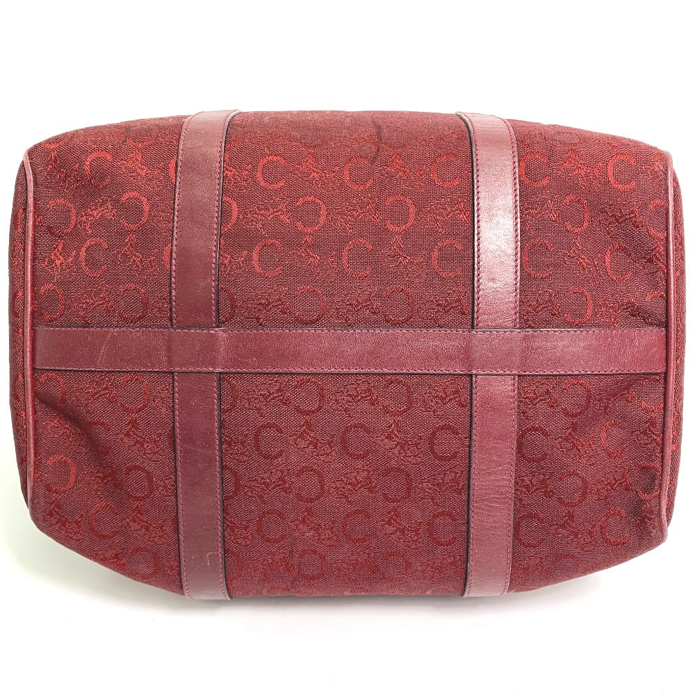 CELINE Boston Duffel bag Canvas / leather Red C Macadam Carriage Women