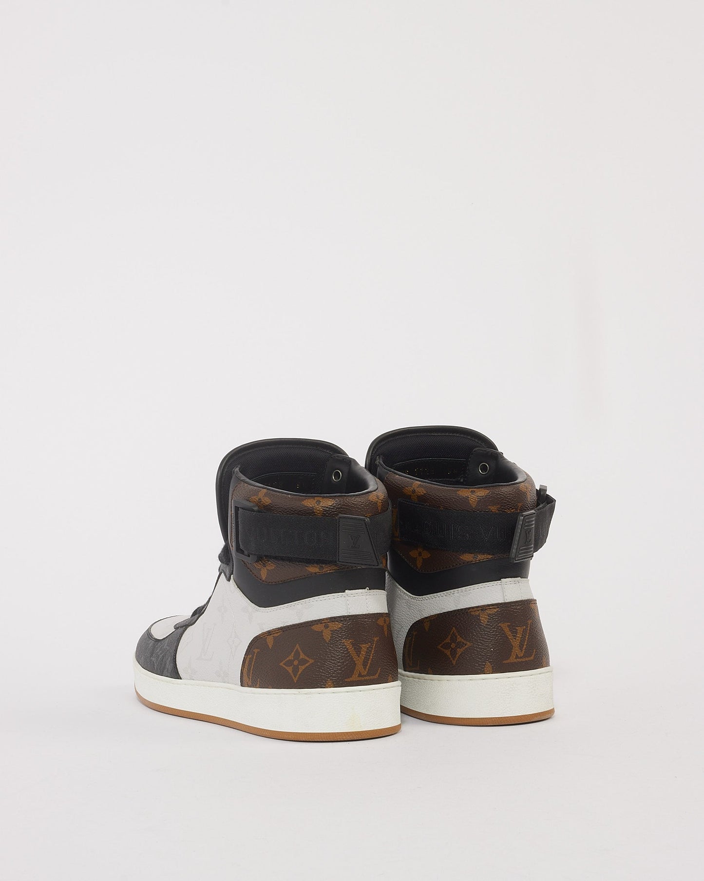 Louis Vuitton Monogram Men's Canvas Rivoli High Top Sneakers - 9.5 (LV sizing)