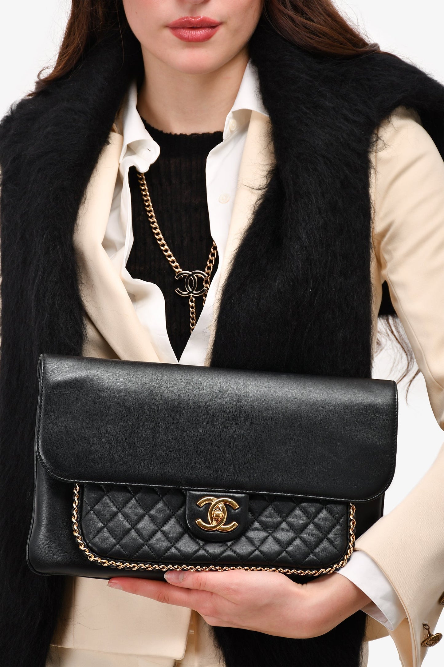 Chanel ™ 2017/18 Black Clutch Bag - Rovelle Bags