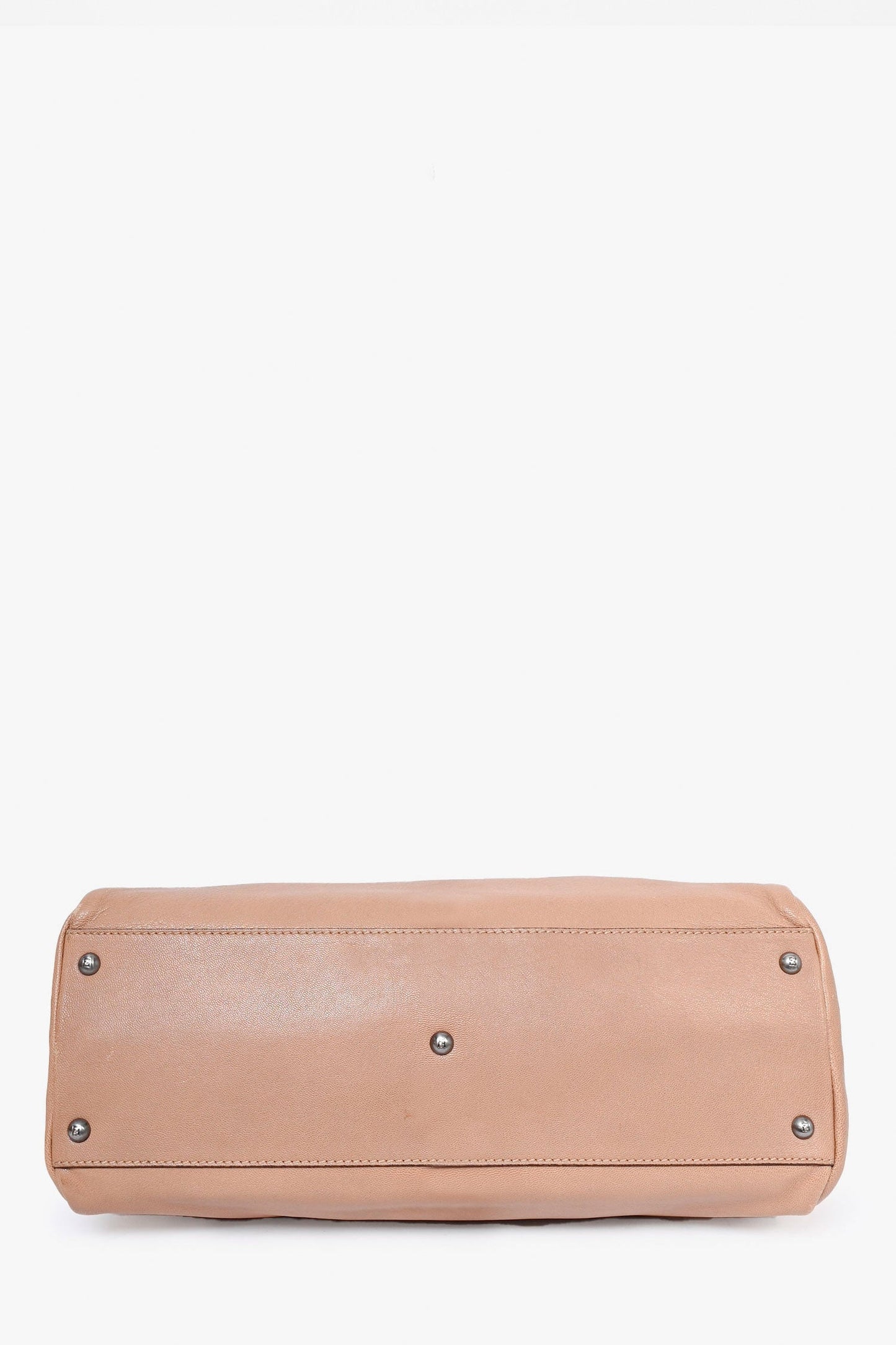 Fendi Taupe Leather Medium Peek-a-Boo Top Handle with Strap