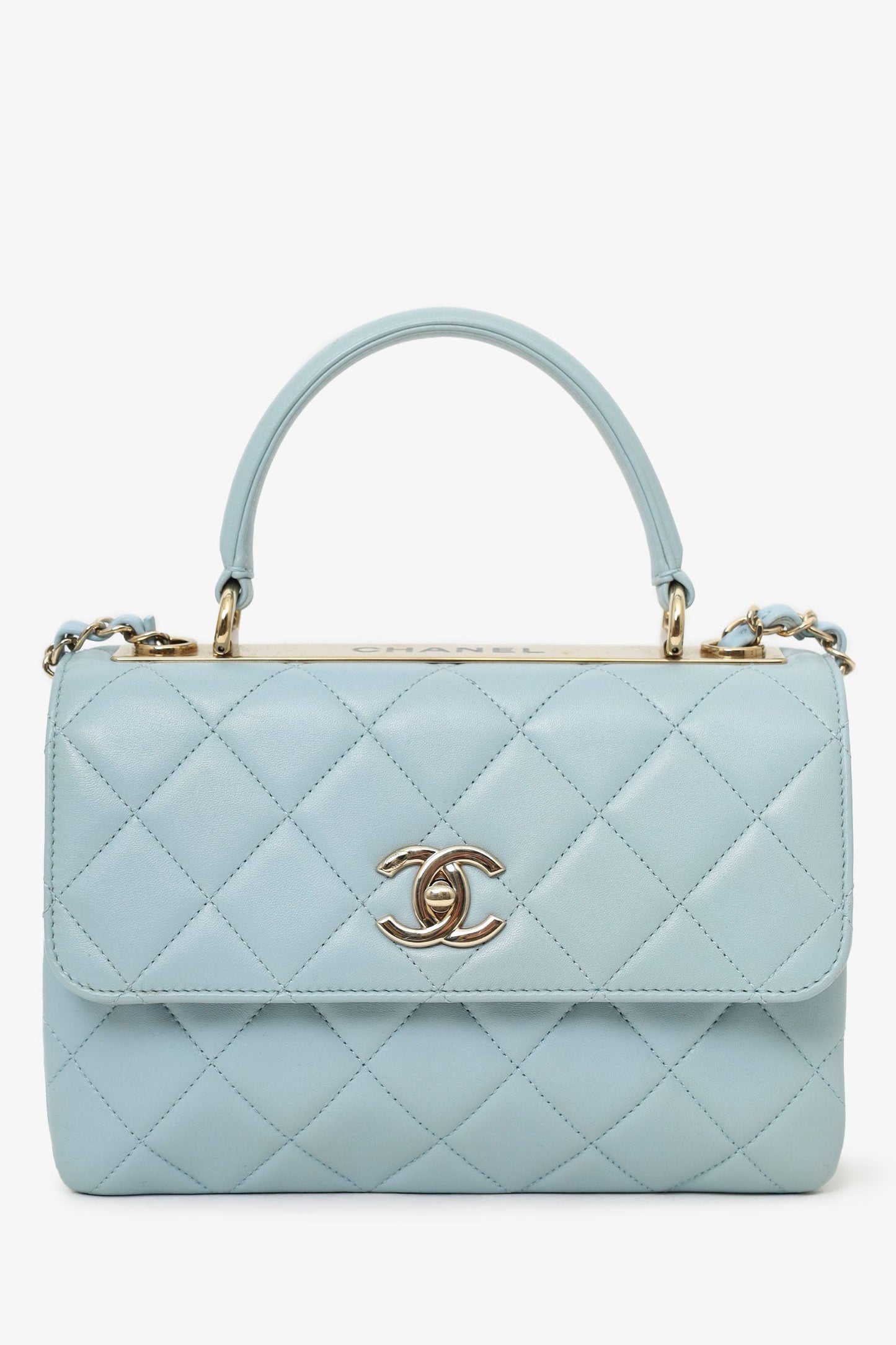 Chanel ™ Blue Quilted Handbag - Rovelle Bags