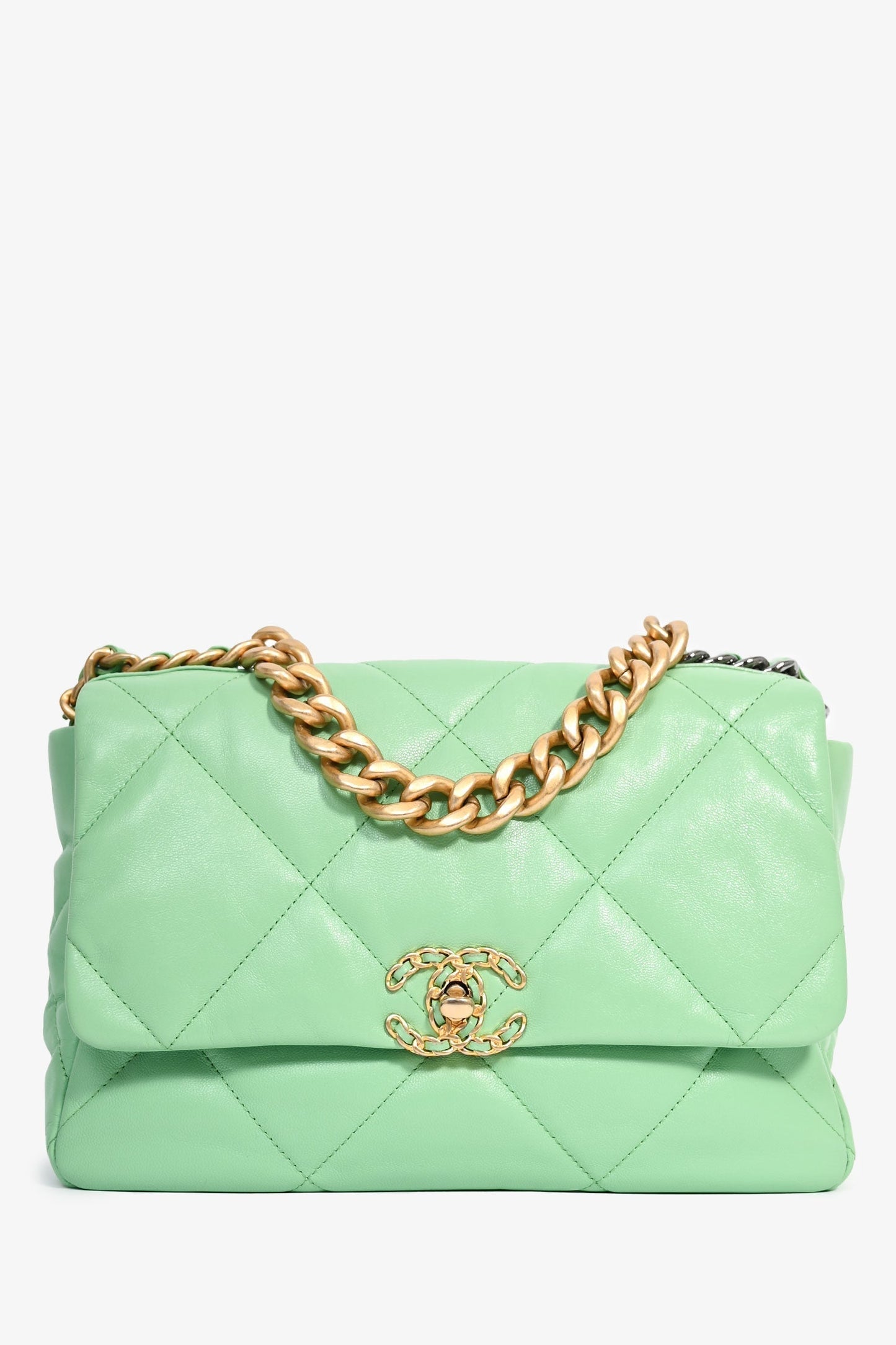 Chanel ™ Green Leather Shoulder Bag - Rovelle Bags