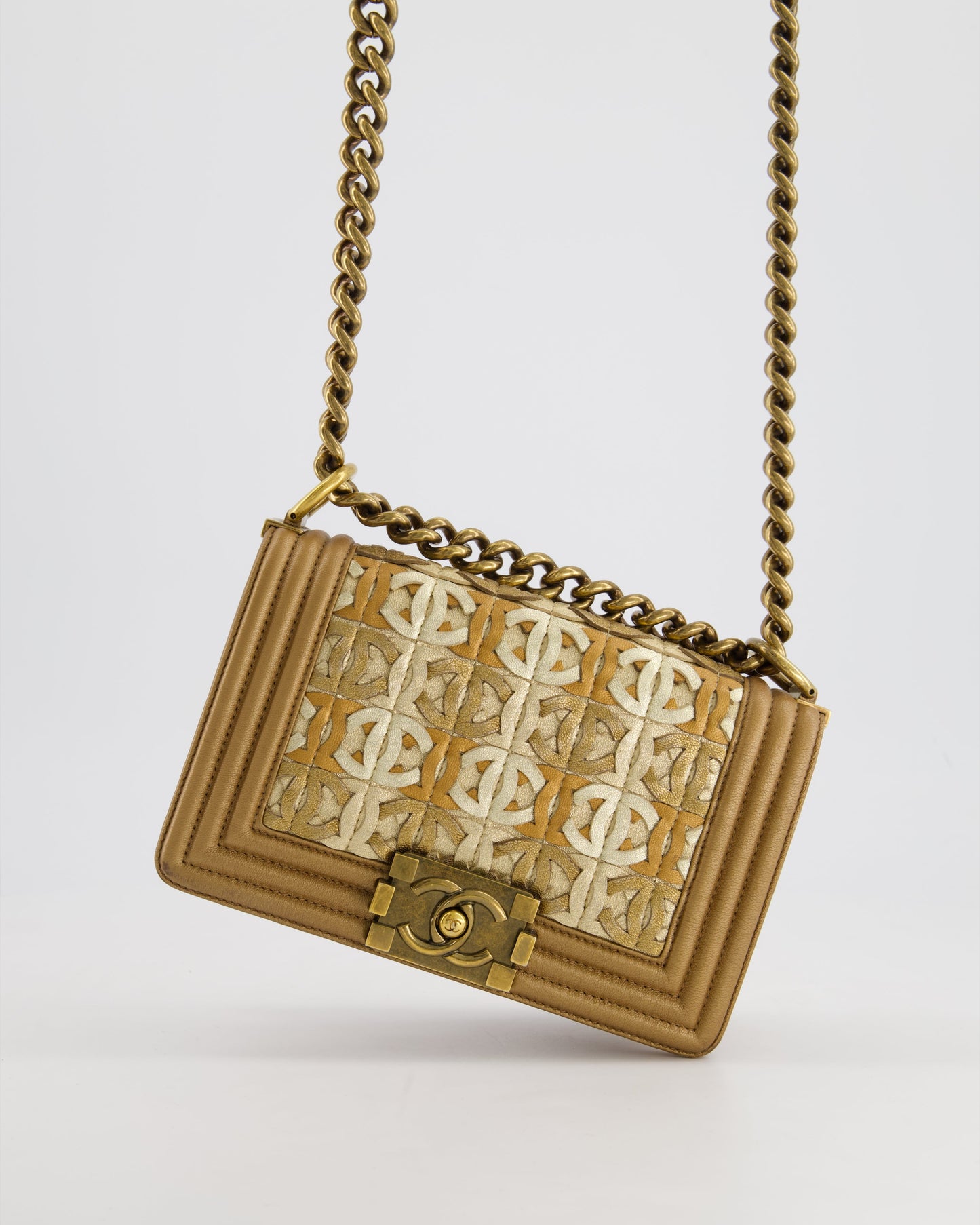 Chanel *LIMITED EDITION* Chanel Gold Metallic Handbag - Rovelle Bags