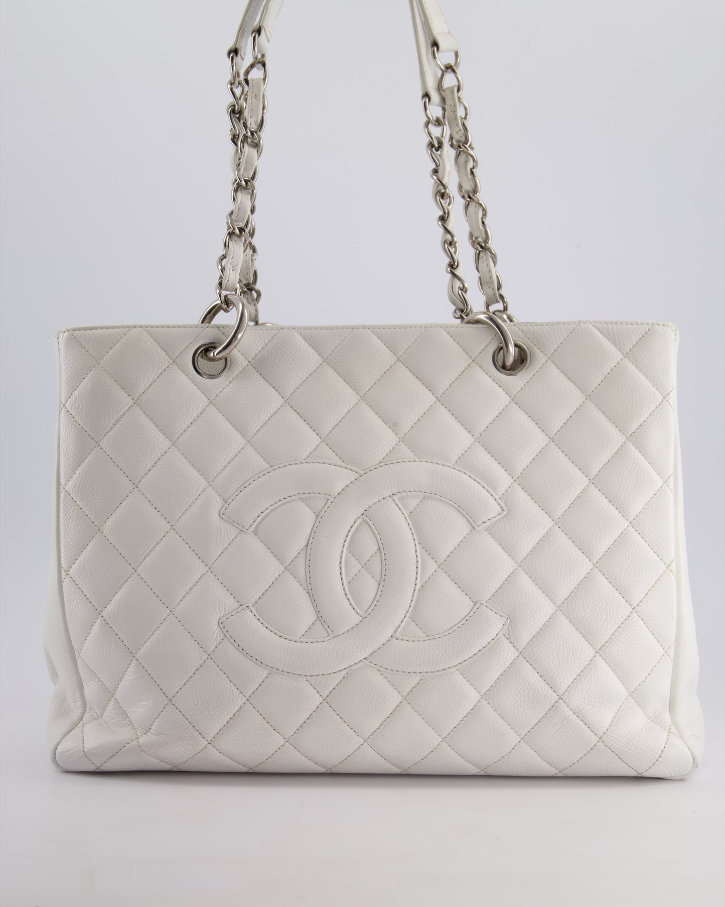 Chanel White GST Tote Tote Bag - Rovelle Bags