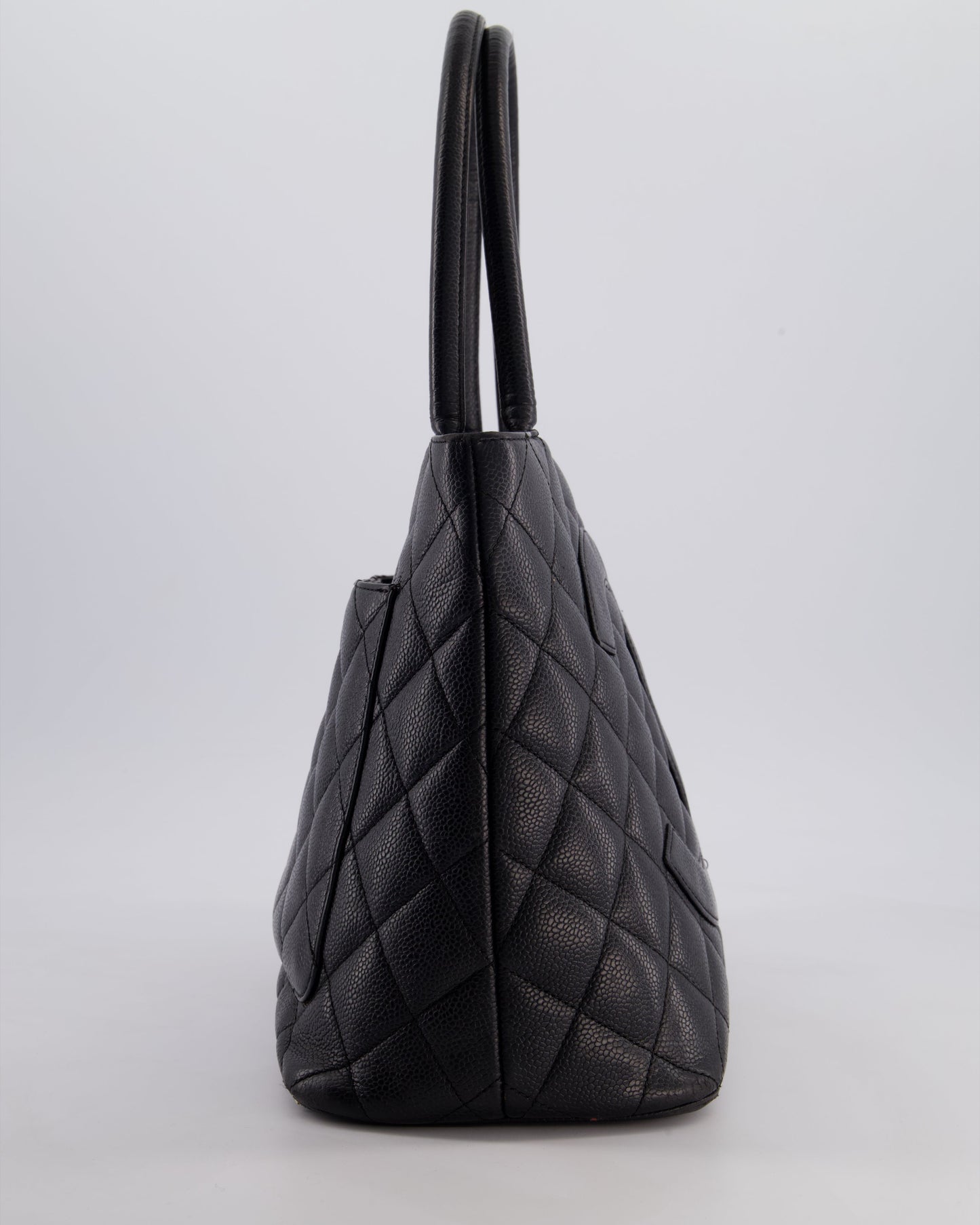 Chanel Black Medallion Tote in Black Tote Bag - Rovelle Bags
