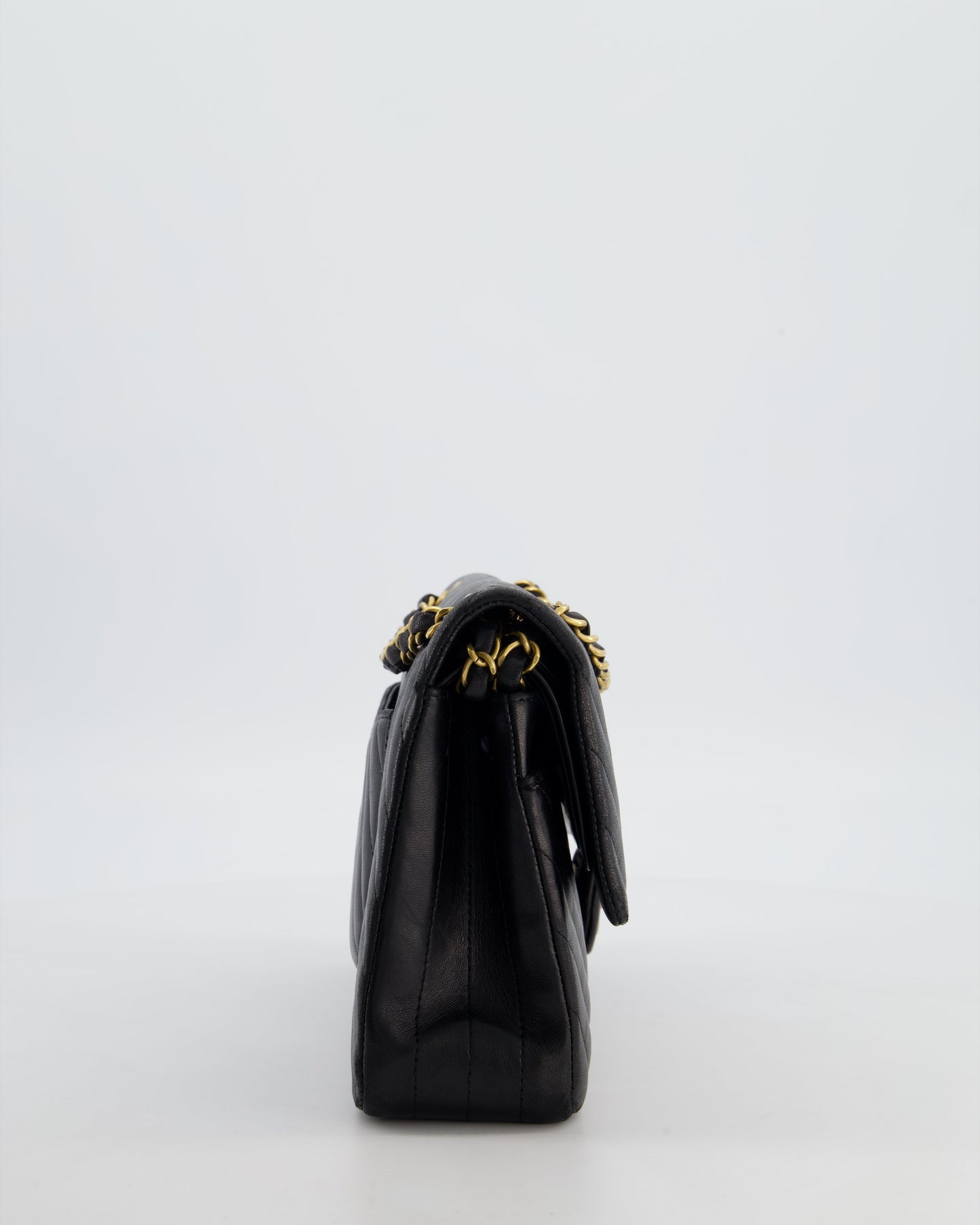Chanel *FIRE PRICE* Chanel Black Chevron Flap Bag - Rovelle Bags