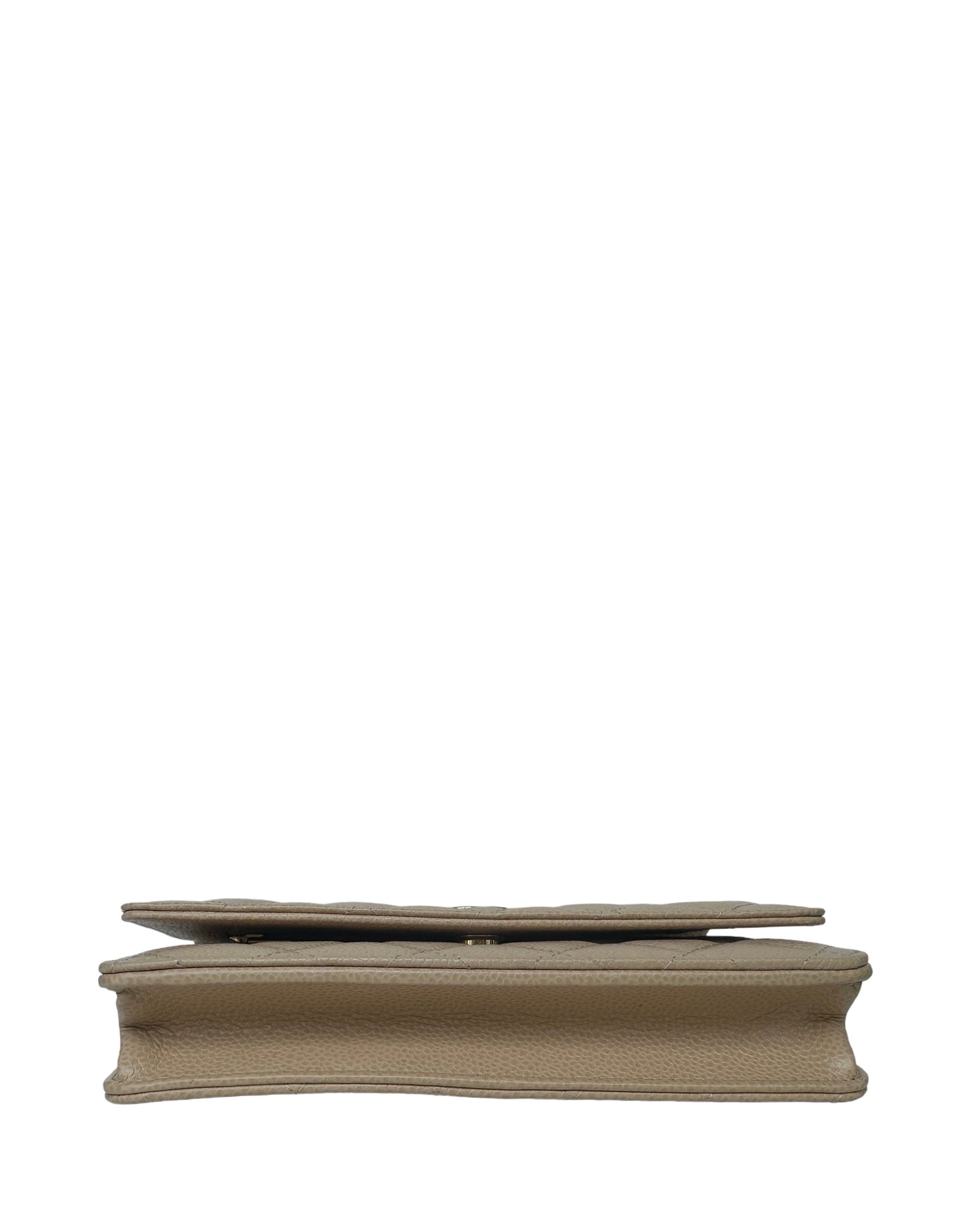 Chanel 2023 NEW Beige Quilted Caviar Crossbody Bag - Rovelle Bags