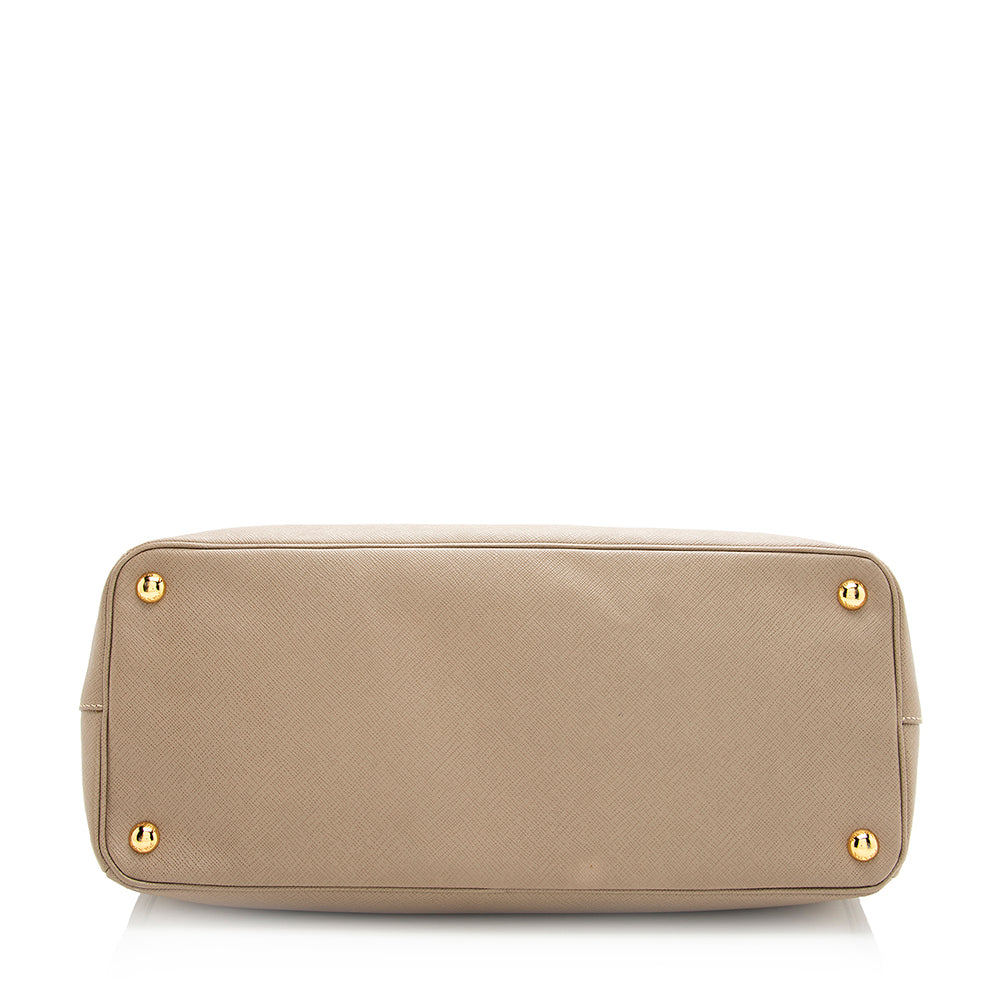 Prada Saffiano Lux Double-Zip Large Tote - Rovelle Bags