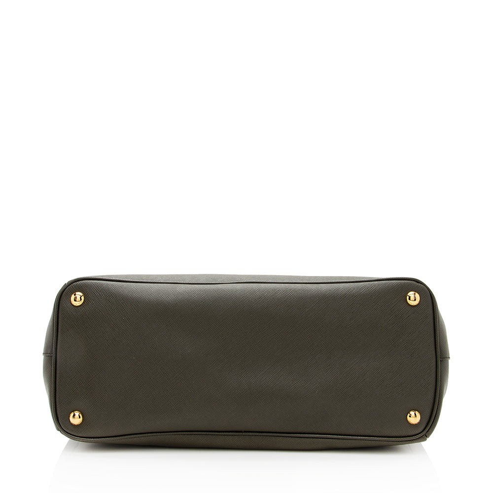 Prada Saffiano Lux Double-Zip Large Tote Style 3 - Rovelle Bags