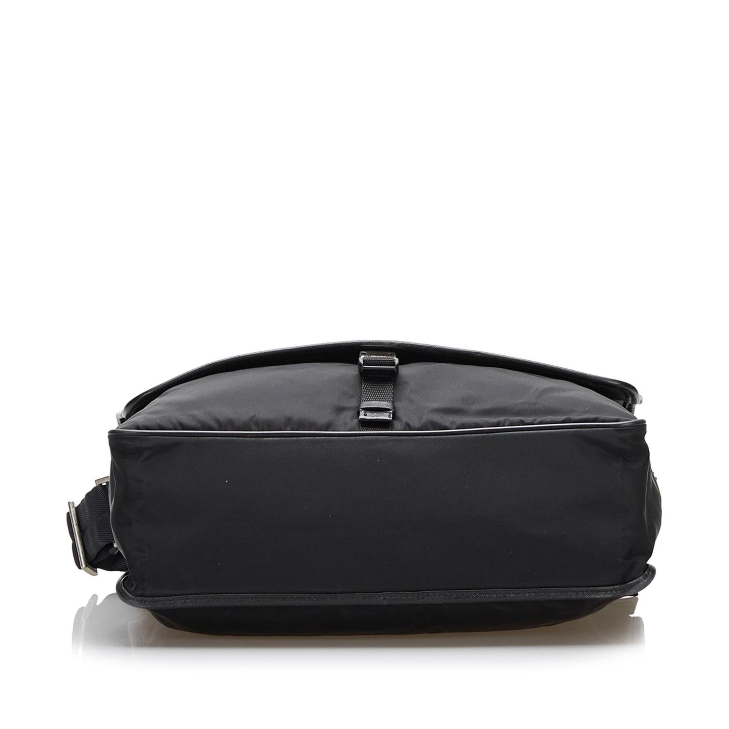 Prada Saffiano-Trimmed Tessuto Crossbody Bag - Rovelle Bags