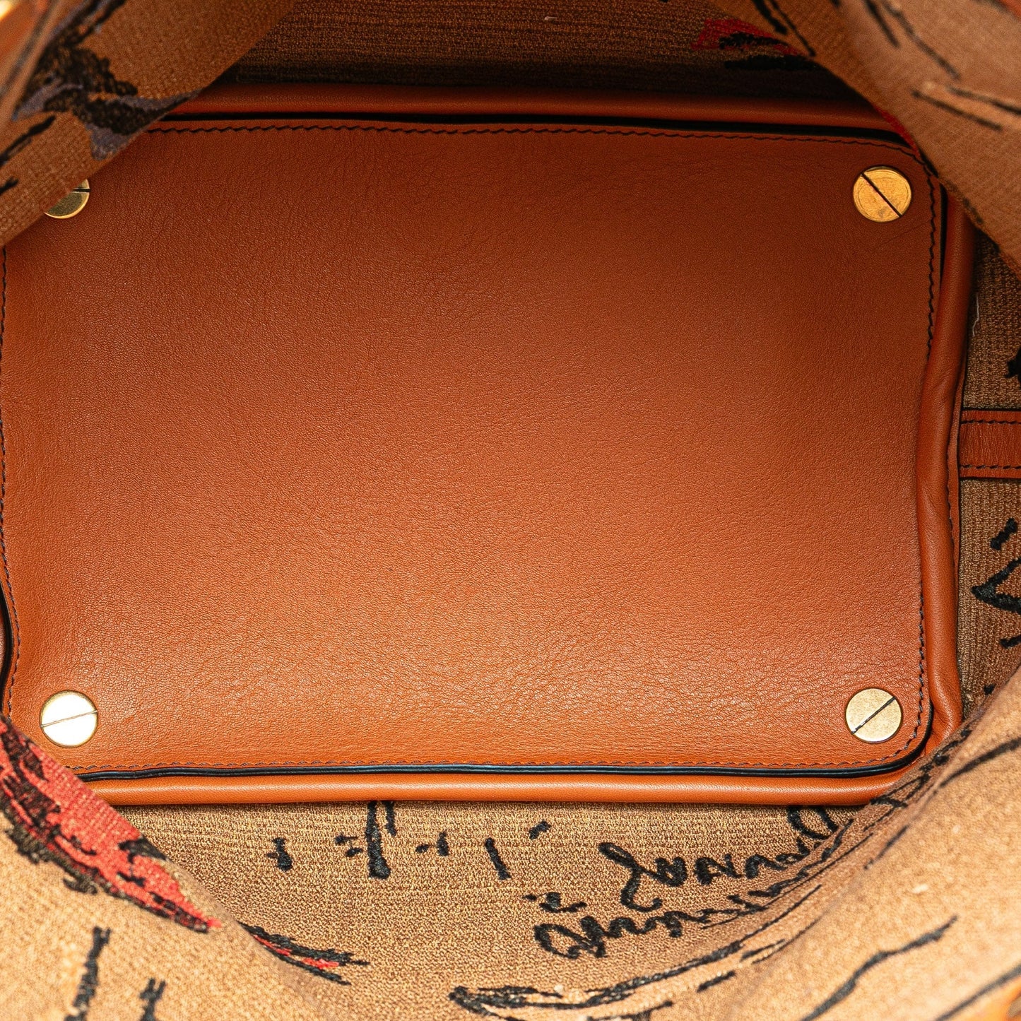 Dior Leather Canvas Handbag