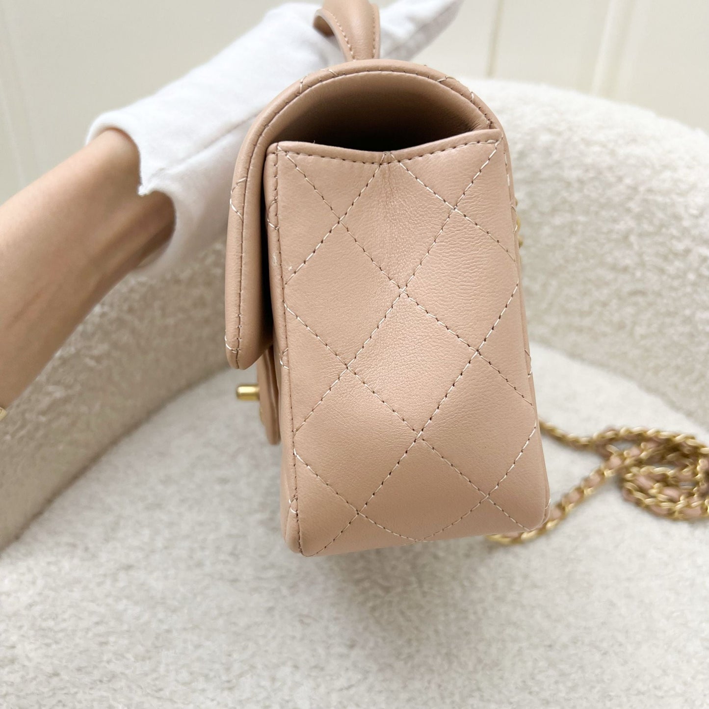 Chanel Top Handle Mini Rectangle Flap Flap Bag - Rovelle Bags