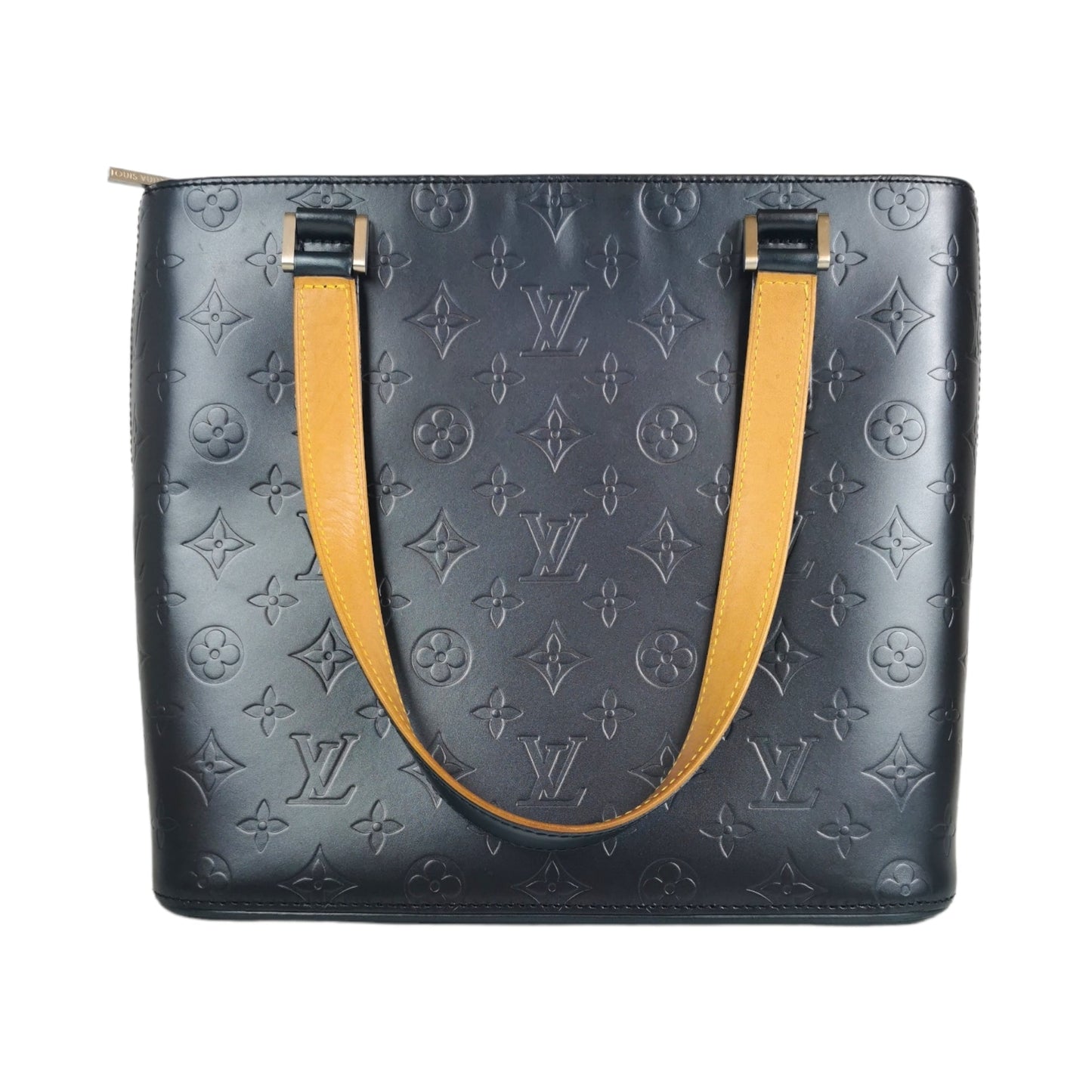 Louis Vuitton Mat Stockton Black Metallic Leather