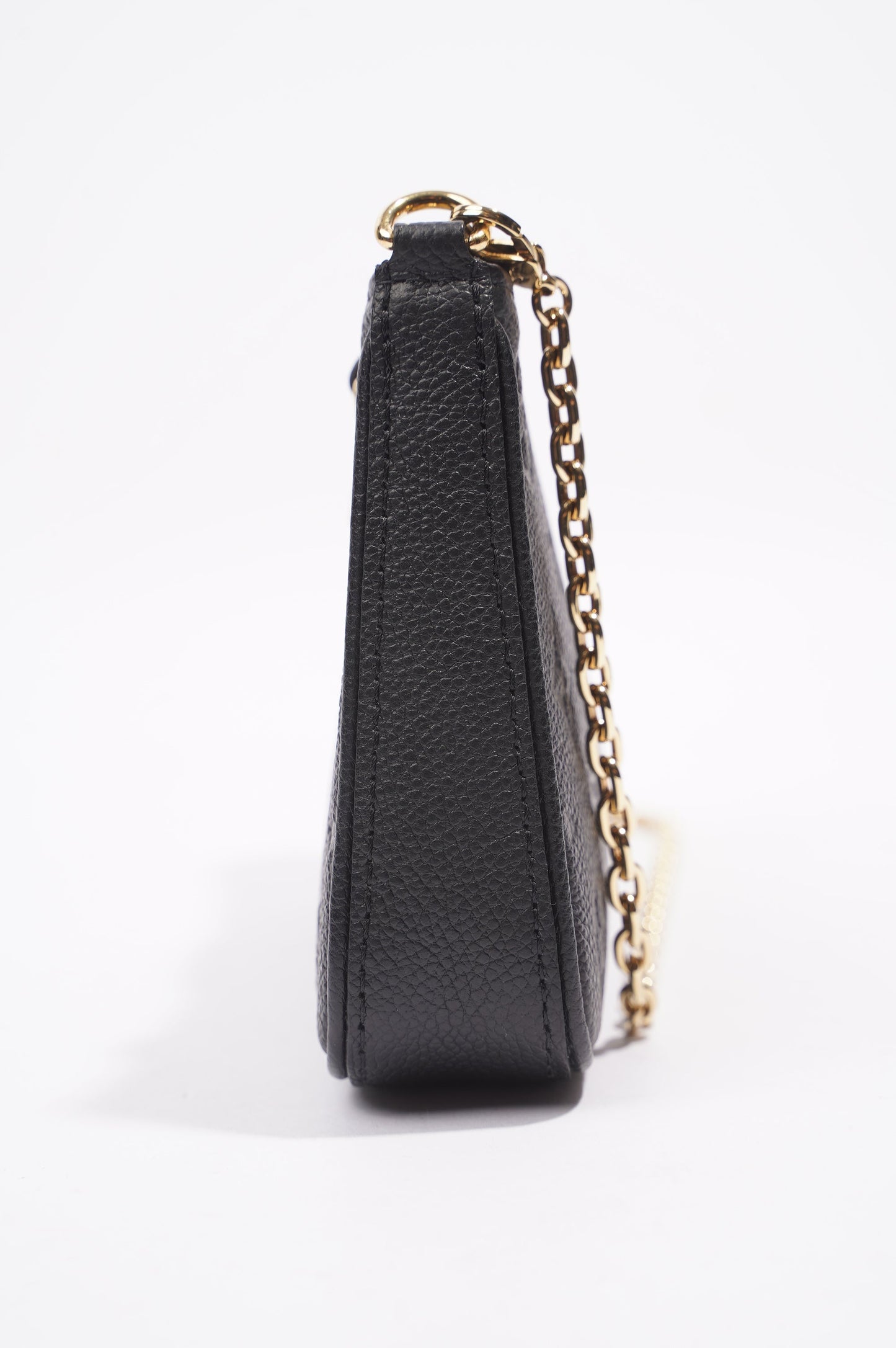 Louis Vuitton Easy Pouch On Chain Black Empreinte Leather