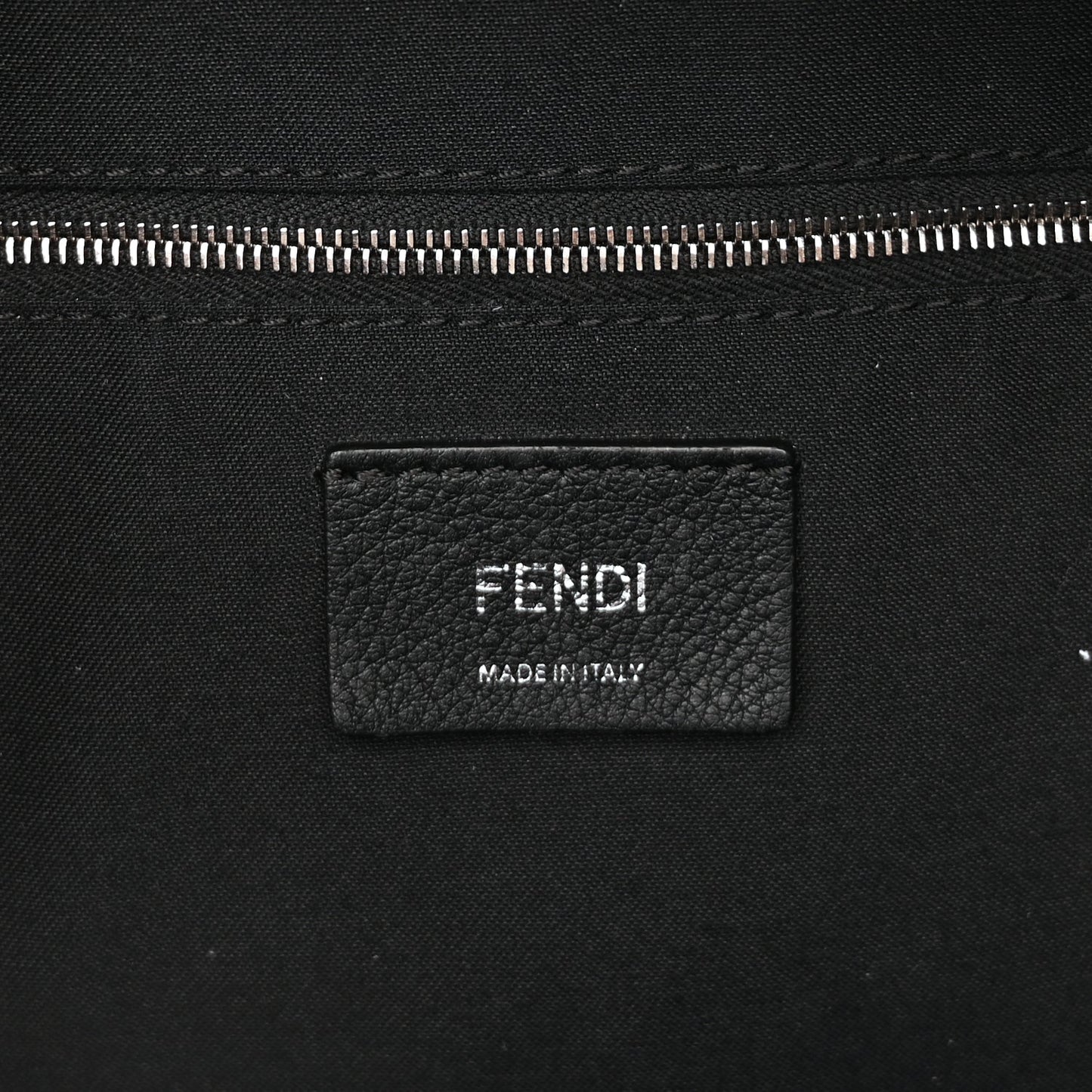 Fendi Vitello Dolce Fox Elaphe Ayers Hypnoteyes Large Backpack Black Giallo Multicolor