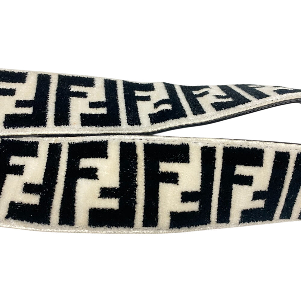 FENDI Shoulder strap Leather, Fabric white Strap you Women(Unisex)