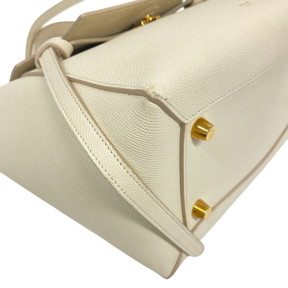 CELINE Handbag leather Ivory 2WAY small belt bag Women