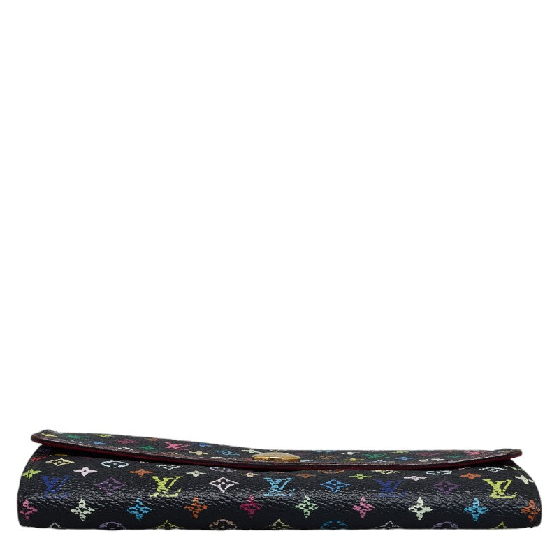Louis Vuitton Monogram M60668 Long Wallet PVC Black Multicolor