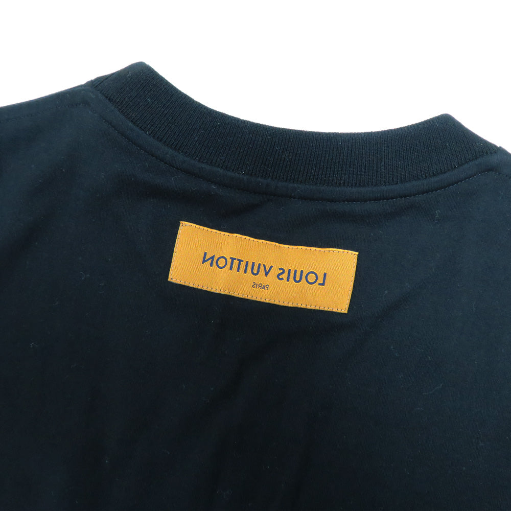 Louis Vuitton LV Cartoon Black Size M 2021SS Cotton LV Tops Apparel Clothes Mens