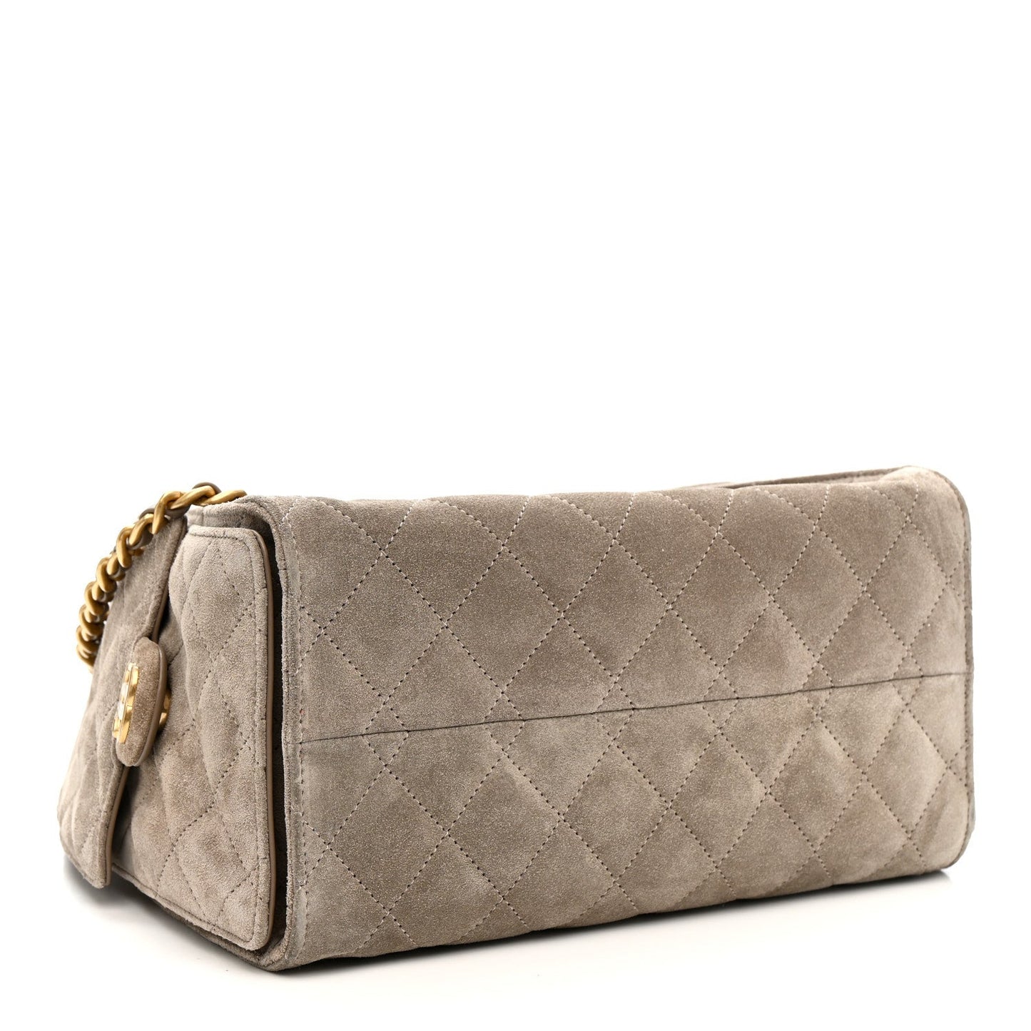 Chanel Suede Quilted Small Chanel 25 Handbag - Rovelle Bags