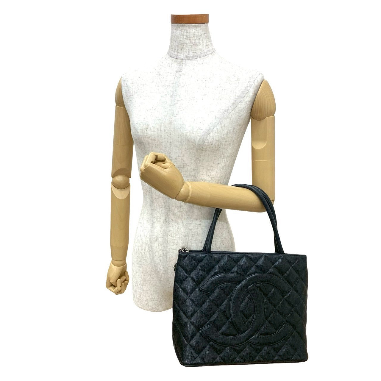 Chanel Matelasse Caviar Leather Tote Bag