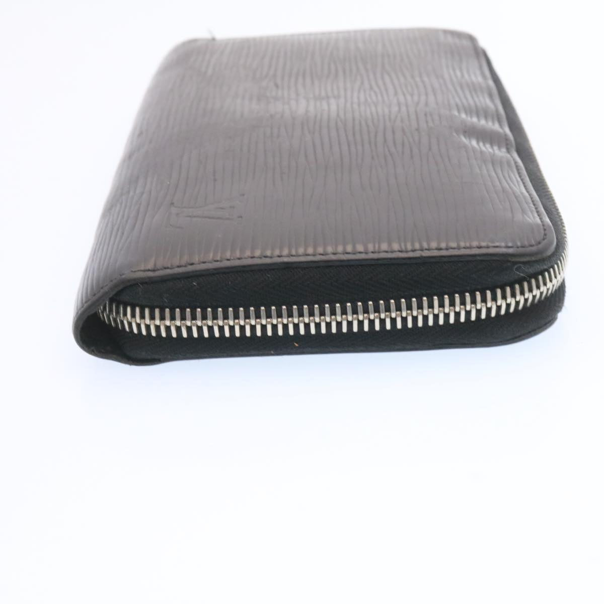 LOUIS VUITTON Epi Zippy Wallet Long Wallet Black M64838 LV Auth ar5269