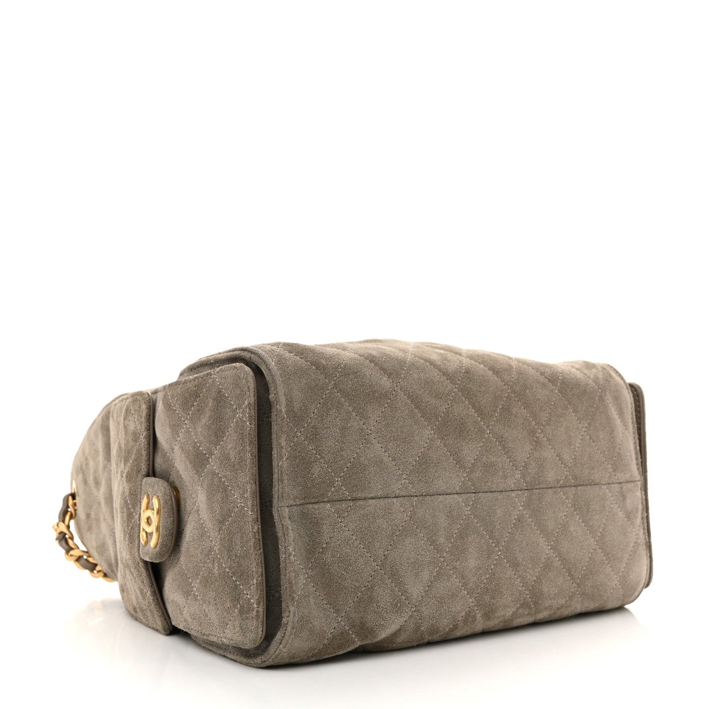 Chanel Suede Quilted Small Chanel 25 Handbag - Rovelle Bags
