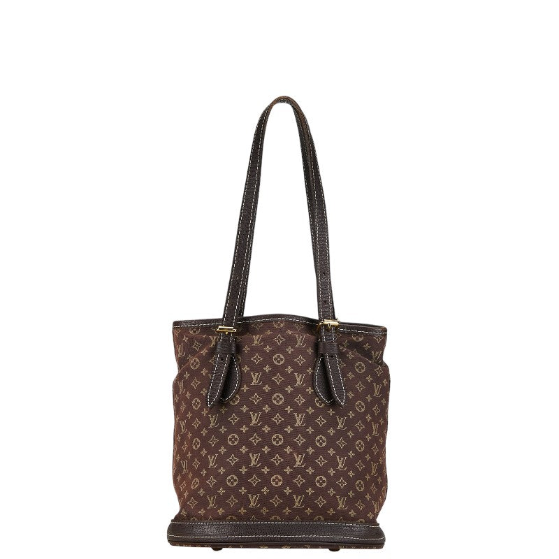 Louis Vuitton Monogram Mini Bucket PM Torch Bag M95226 Eve Brown Canvas Leather Louis Vuitton