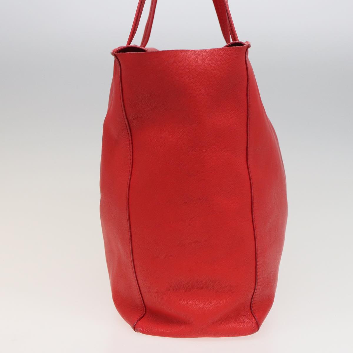 Luxury CELINE Tote Bag Leather Red 15628