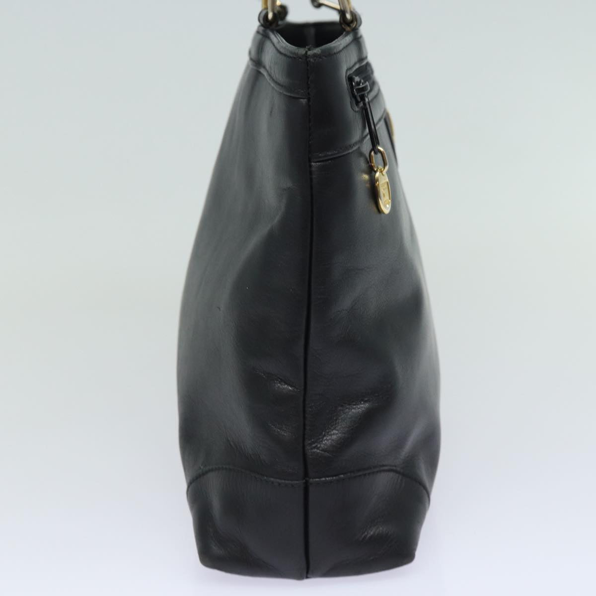 Luxury CELINE Tote Bag Leather Black 15635