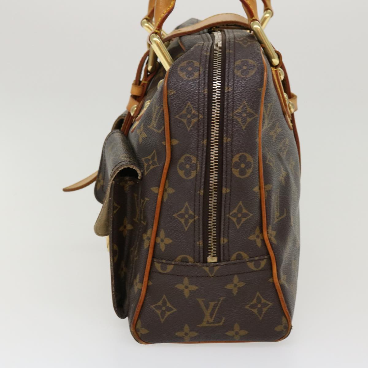 LOUIS VUITTON Monogram Manhattan GM Hand Bag M40025 LV Auth bs5342