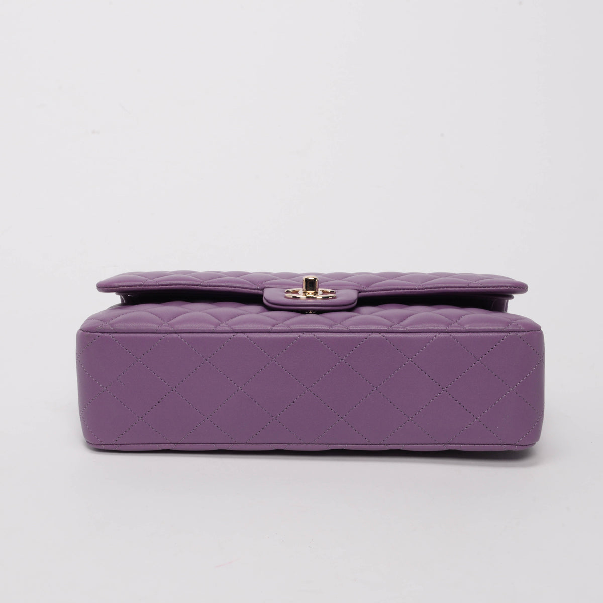 Chanel Purple Quilted Lambskin Medium Classic Flap Bag - Rovelle Bags