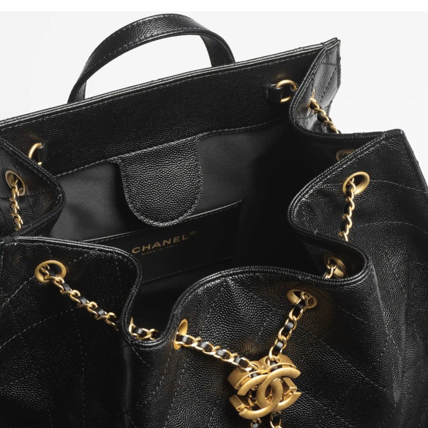 Chanel 25 Large Backpack Grained Calfskin Backpack - Rovelle Bags