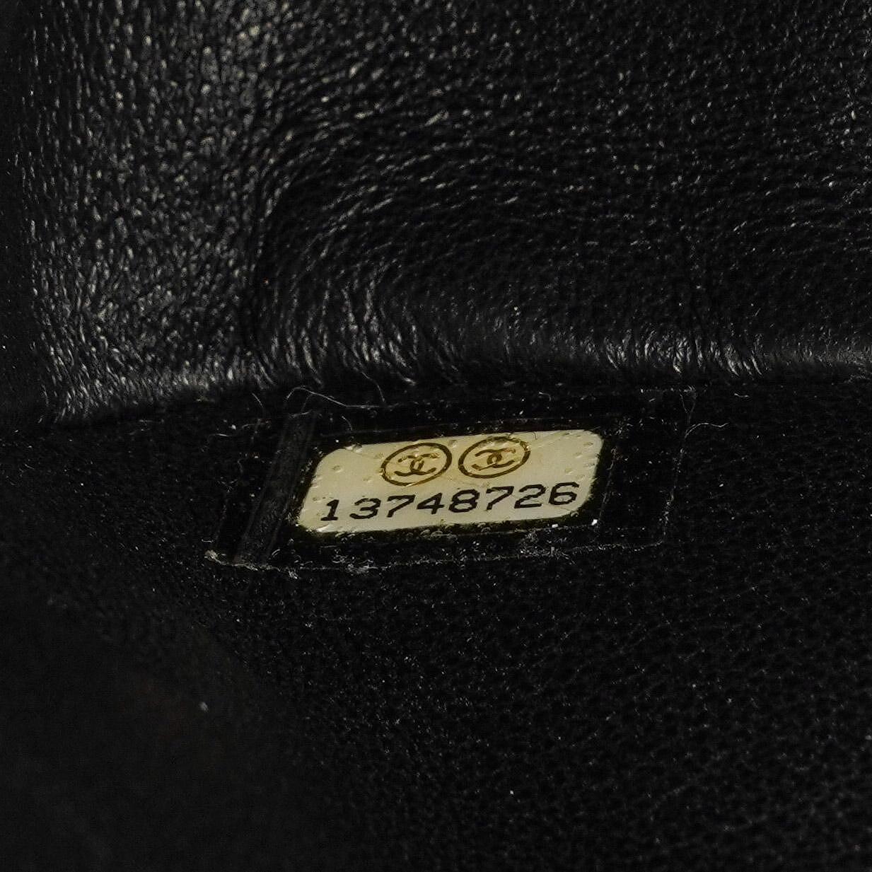 Chanel Medium Classic Double Flap Bag Black Quilted Caviar Leather With Gold-Tone Hardware, 2009-2010