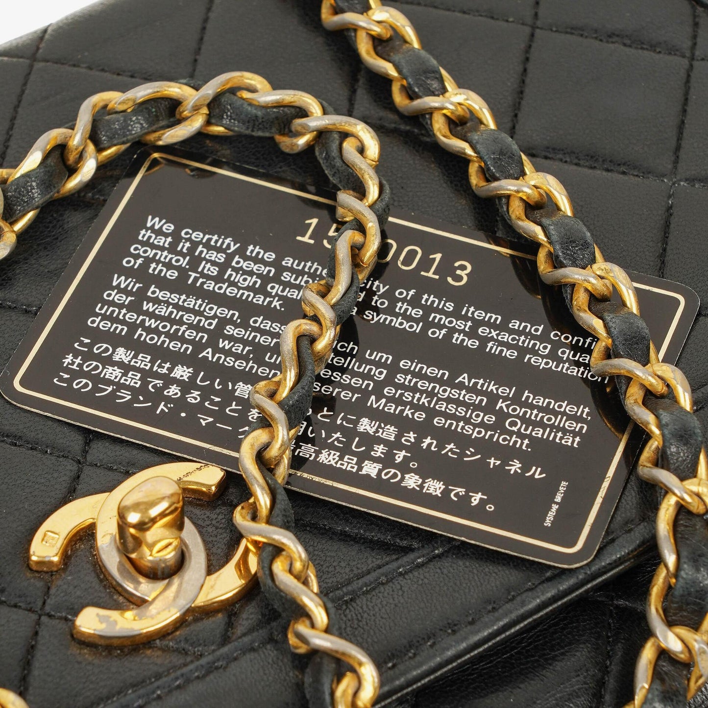 Chanel Medium Black Lambskin Quilted Single Flap Bag 24K Gold-Plated Hardware