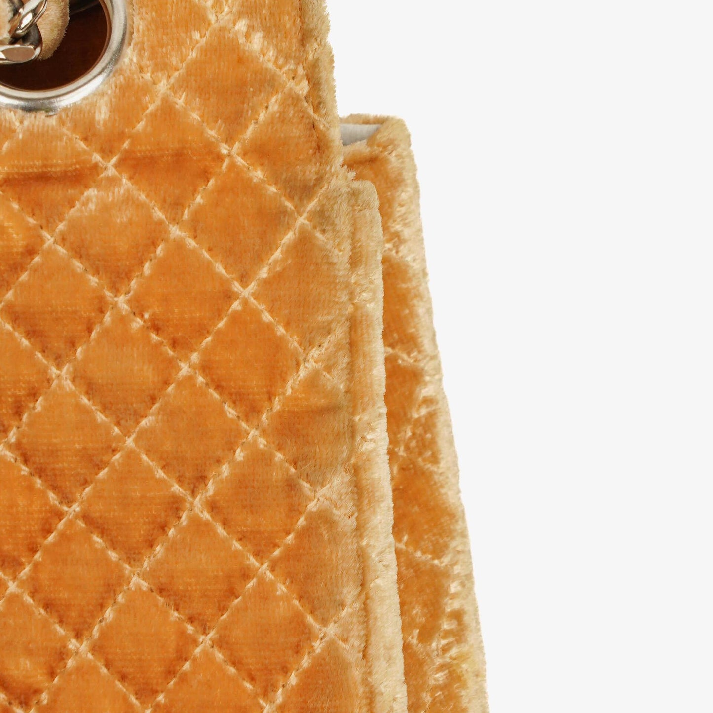 Chanel Single Flap Quilted Velvet Shoulder Bags With Silver-Tone Hardware
