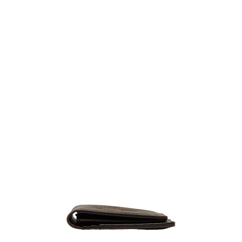 Louis Vuitton Damiere Portfolio Brother Long Wallet N60017 Brown PVC Leather Louis Vuitton