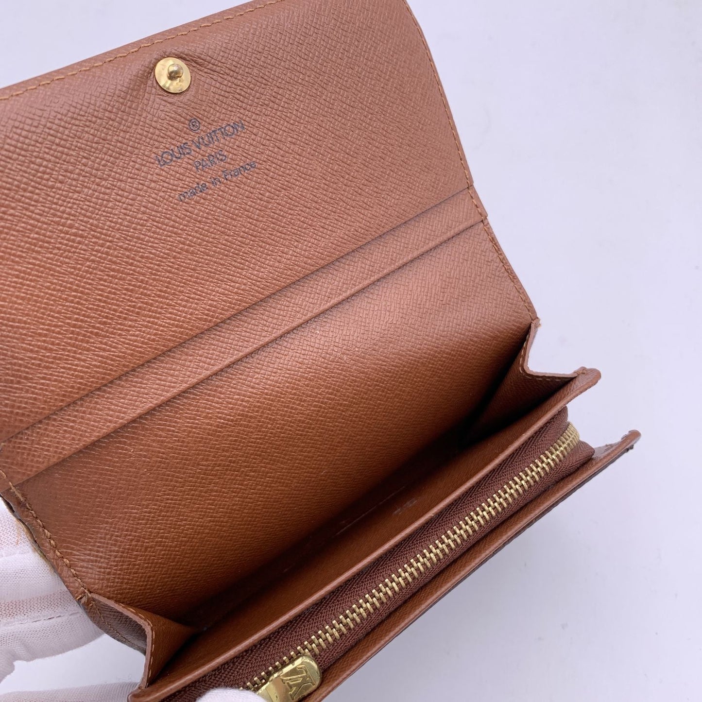 LOUIS VUITTON Monogram Canvas Porte Monnaie Tresor Wallet