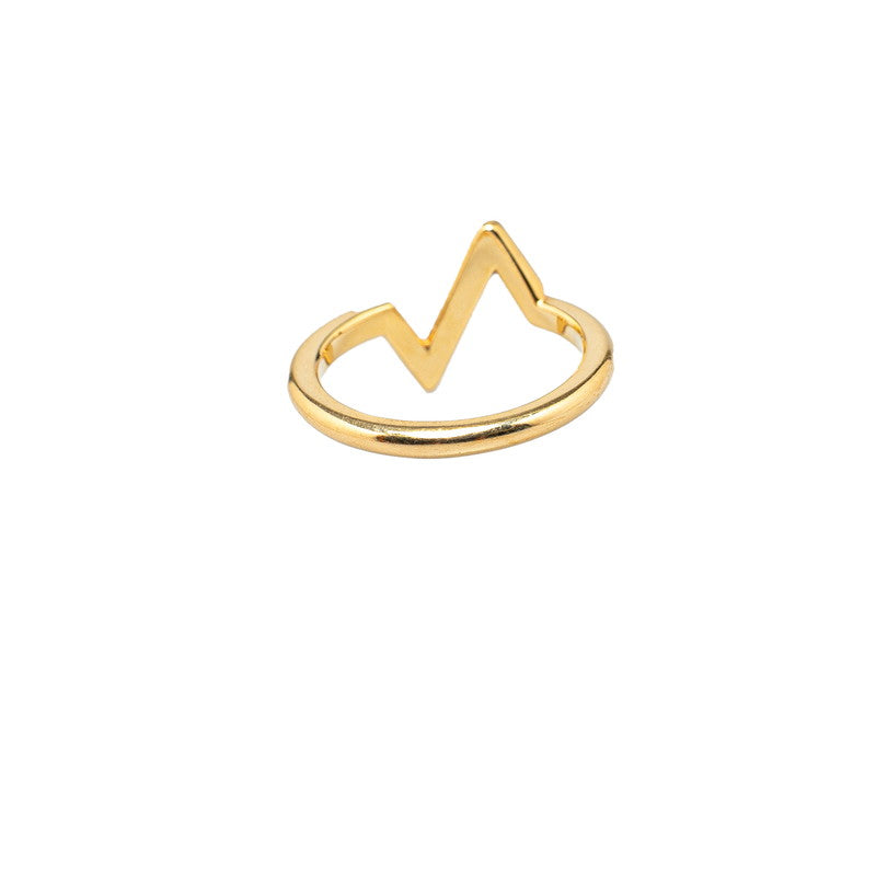 Louis Vuitton LV Volt Up Side Down Ring #54 Q9Q32H K18YG Yellow G Louis Vuitton