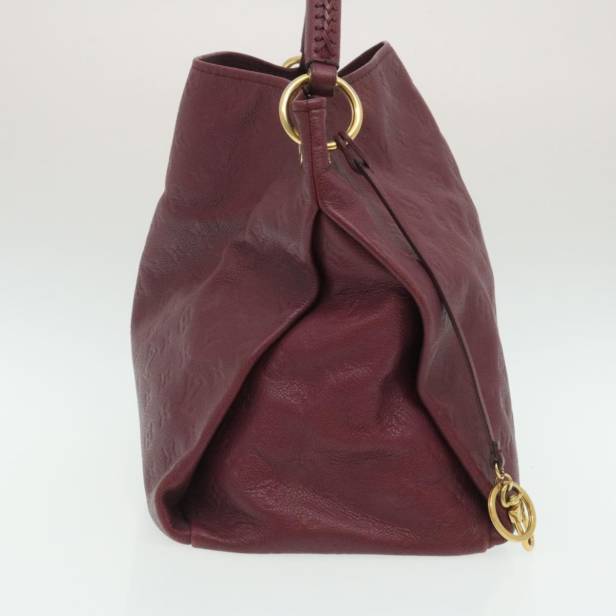LOUIS VUITTON Monogram Empreinte Artsy MM Shoulder Bag Purple M94047 Auth hs786A