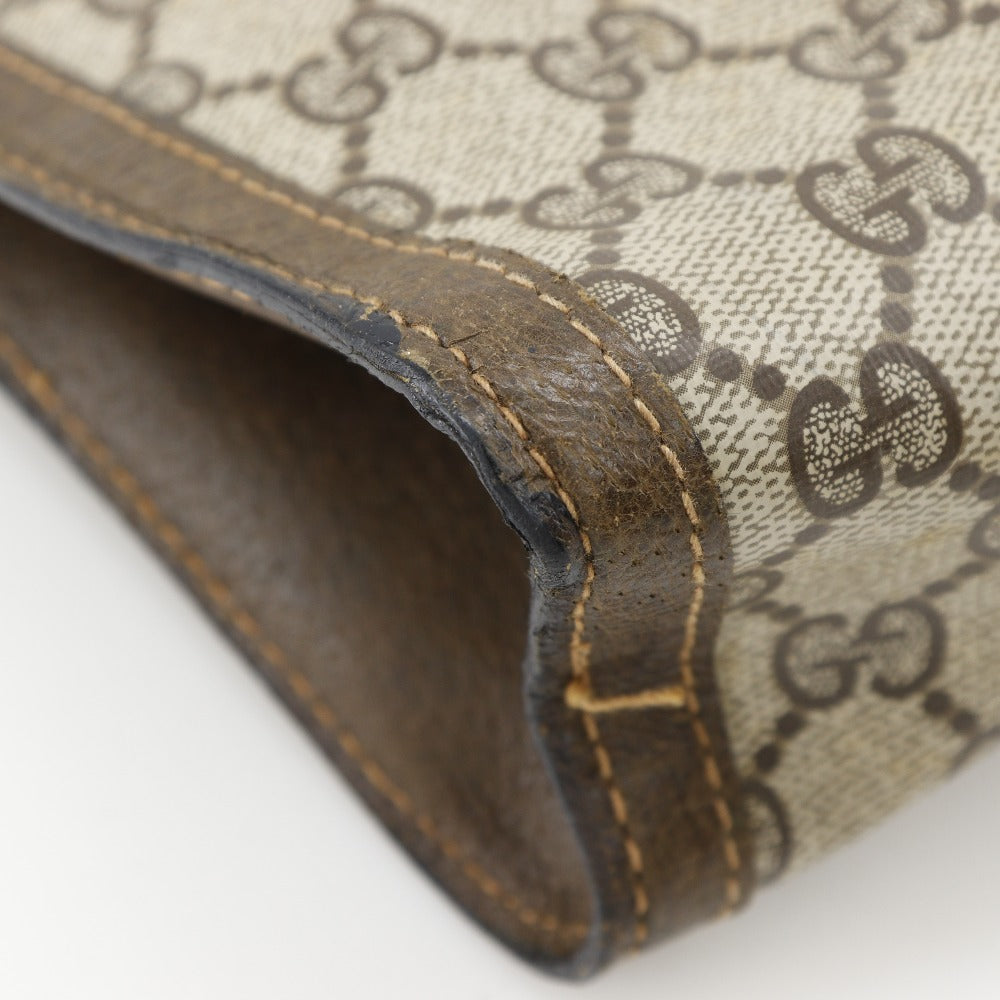 Gucci GG Plus Leather Clutch Bag