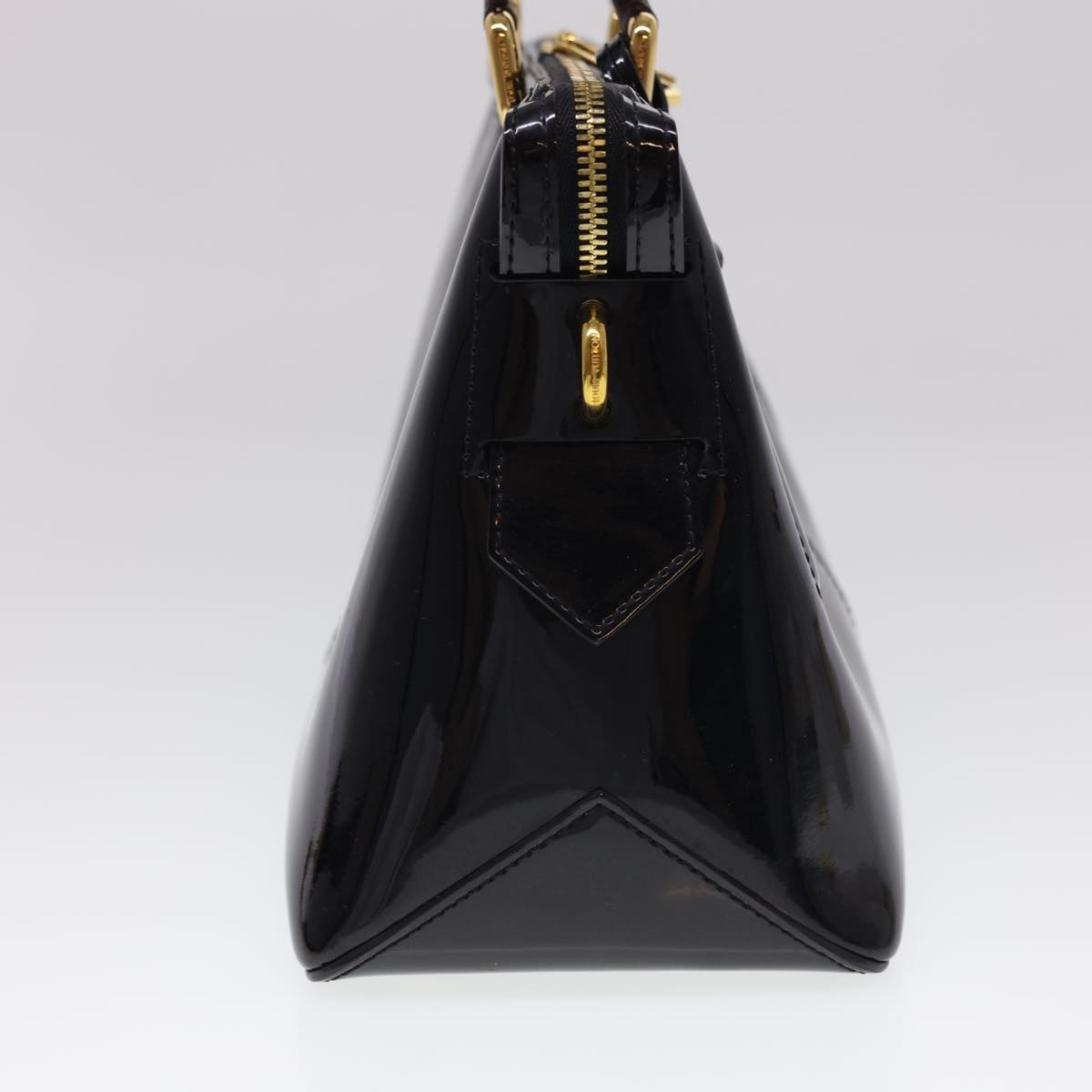 LOUIS VUITTON Monogram Vernis Tote Miroir Tote Bag 2way Noir M54626 lt769