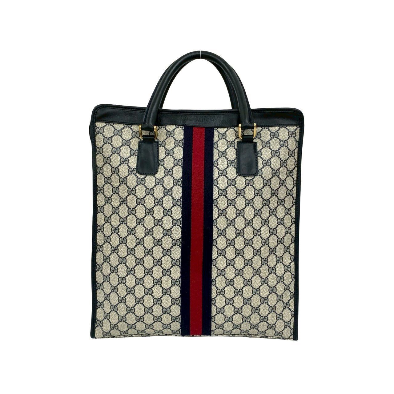 Gucci GG Logo PVC Leather Handbag