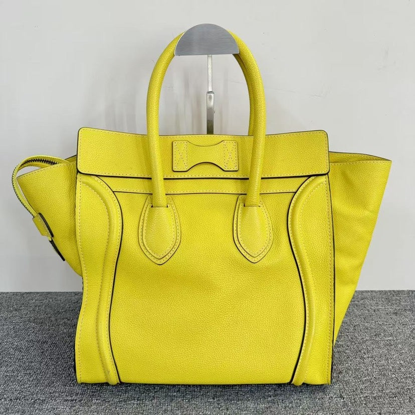 Luxury CELINE Luggage Bag SJZ2-25 Yellow Tote