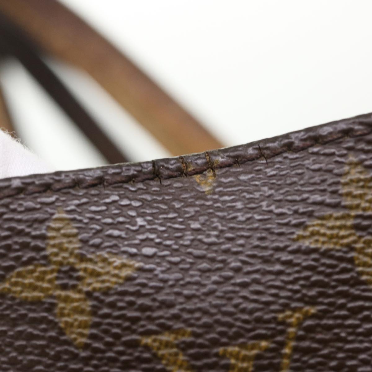LOUIS VUITTON Monogram Sac Plat Hand Bag M51140 LV th3804