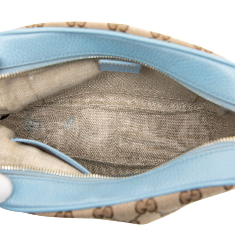 Gucci GG Canvas Canvas Leather Shoulder Bag